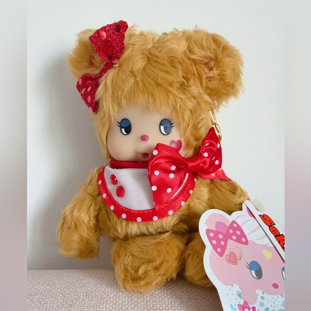 Sekiguchi Cham Cham Bear Monchhichi Friend plush doll